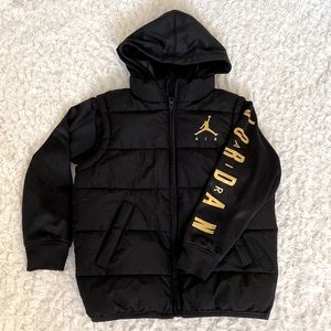 Boys Black & Gold Jordan Jacket